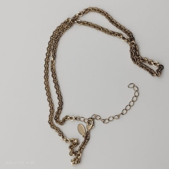 Heidi Klum Gold Tone Link Chain 20" Necklace Minimalist Feminine Classic - Picture 3 of 7